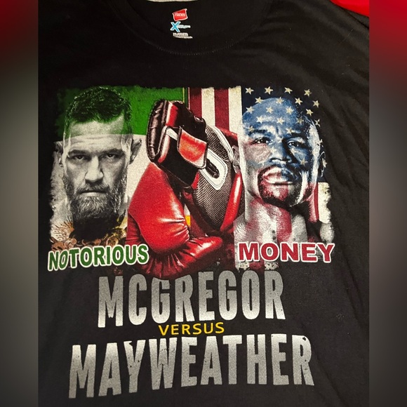 UFC Black McGregor vs Mayweather Tee, Men’s size XL - Picture 4 of 10
